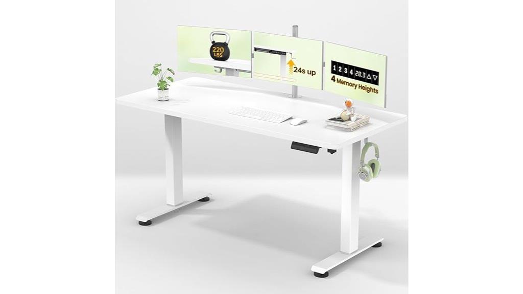 veken 55 inch electric desk