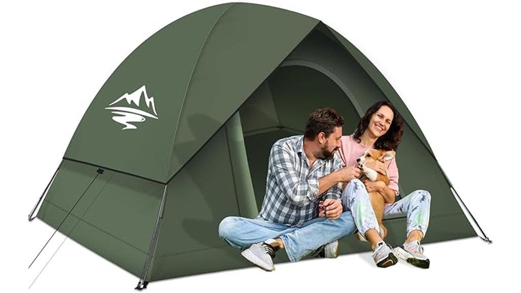 waterproof camping tent for 2 4