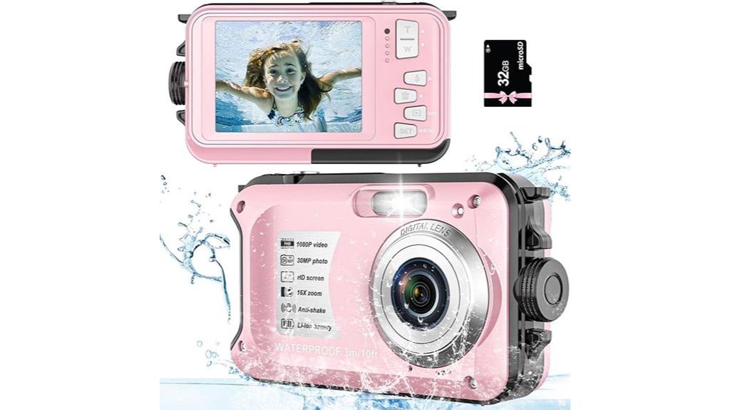 waterproof digital camera with accessories