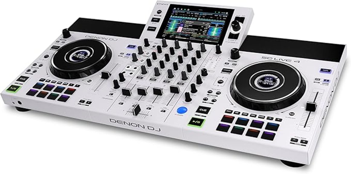 white dj controller with wi fi