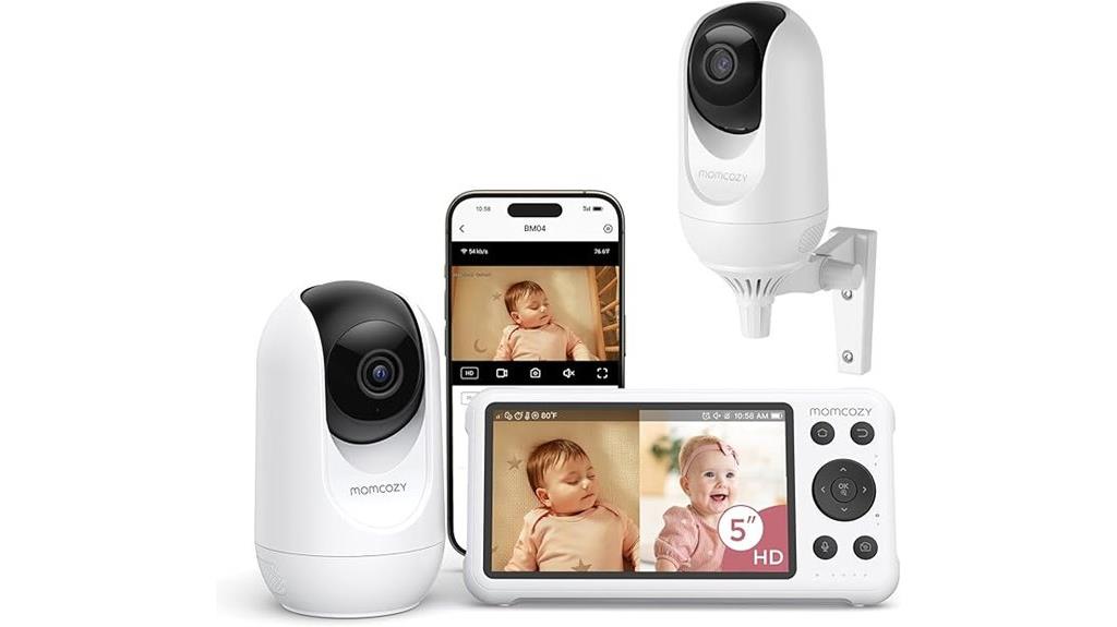 wifi baby monitor dual cameras