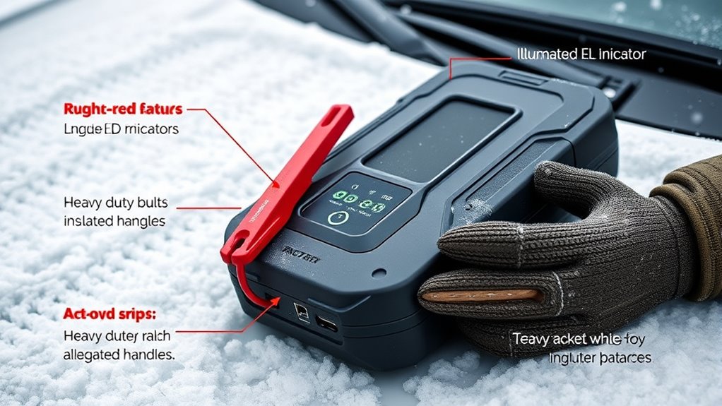 winter battery charger features