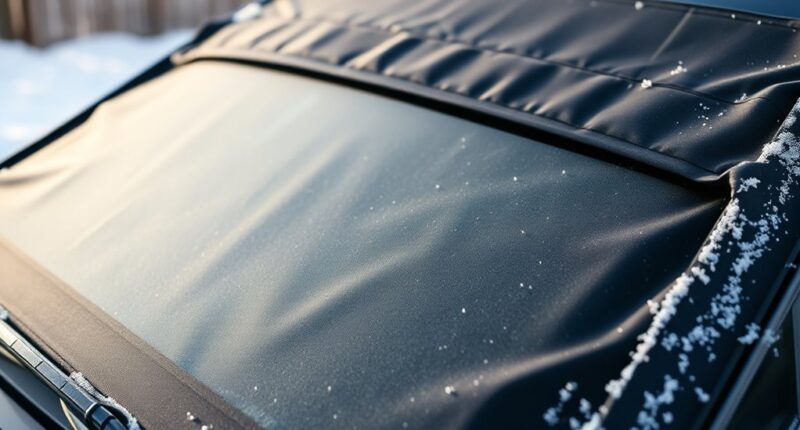 winter windshield frost covers