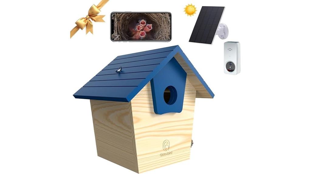 wireless birdhouse camera with solar