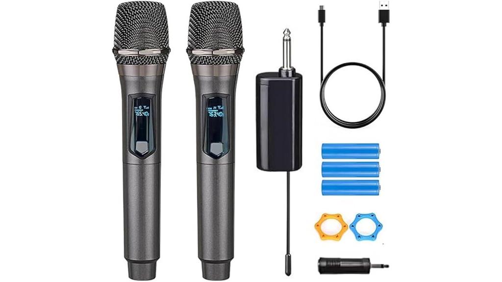 wireless dual handheld microphones