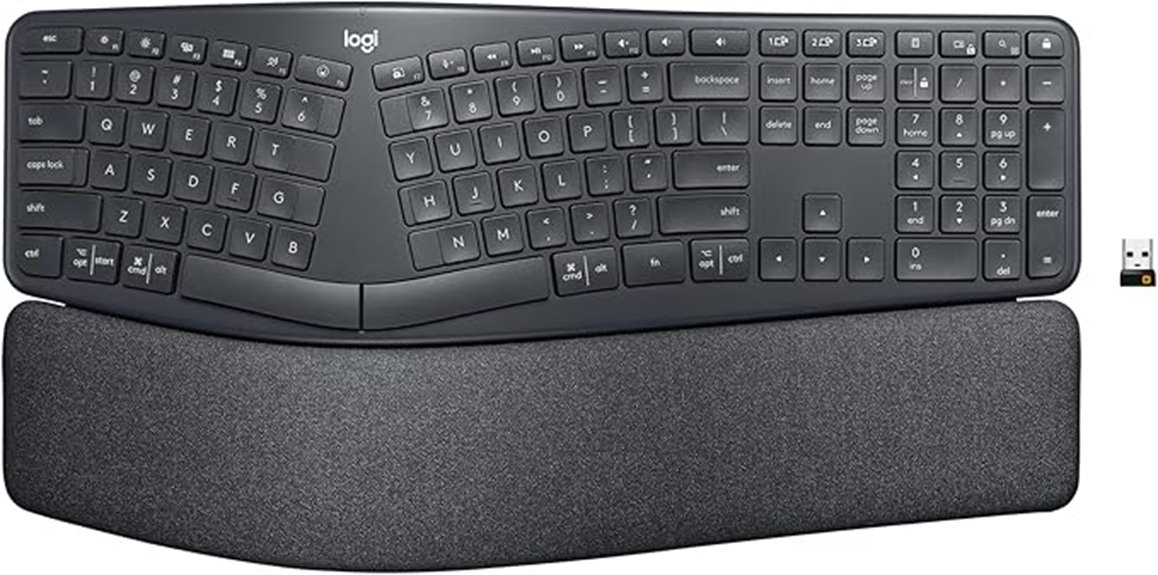 wireless ergonomic keyboard