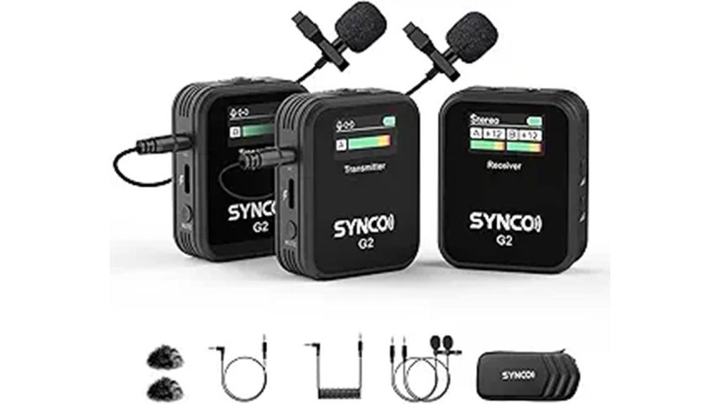 wireless lavalier microphone set