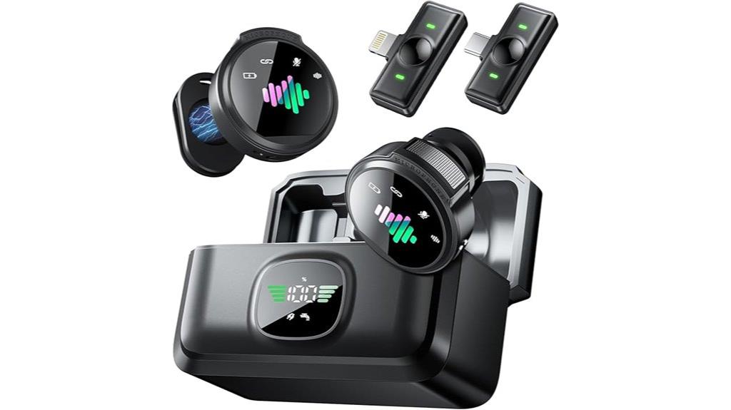 wireless lavalier microphone with battery