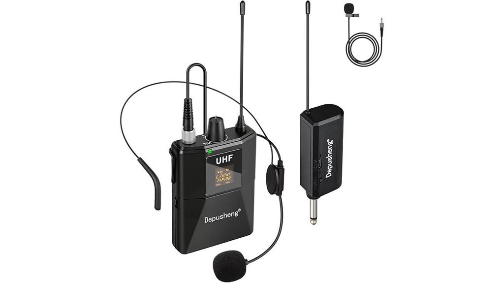 wireless microphone headset combo