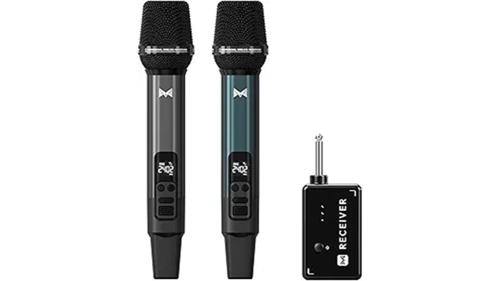 wireless microphone with rechargeable receiver