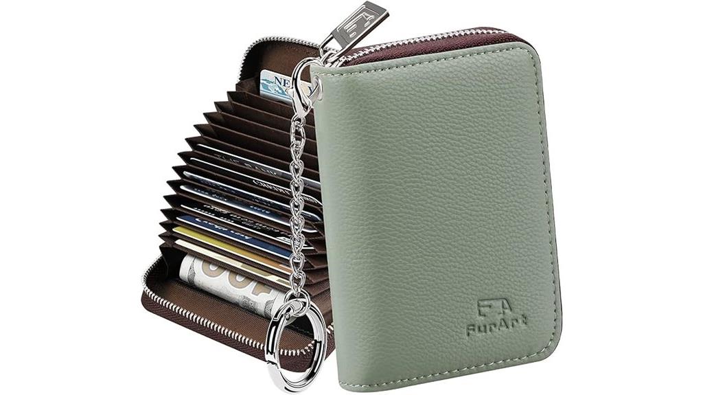 women s rfid zipper wallet
