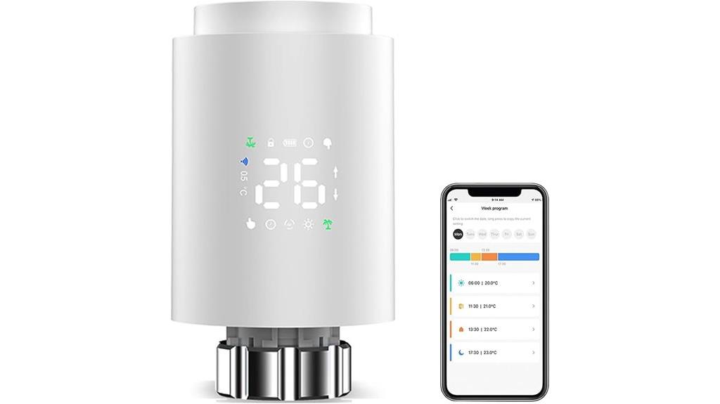 zigbee app controlled thermostat valve