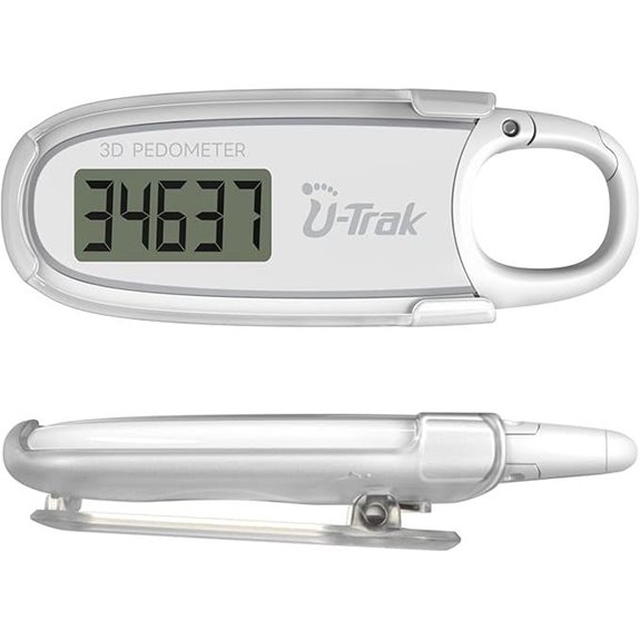 3D Pedometer with Clip for Walking and Running