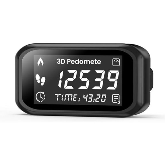 3D Pedometer with LCD Display and Step Tracking