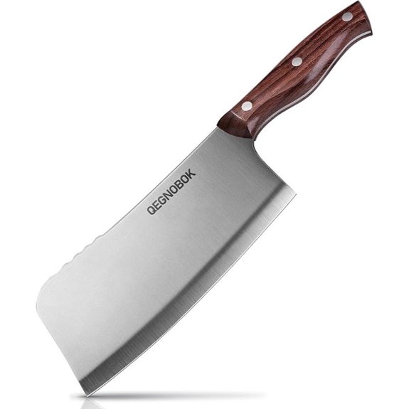 Professional 7-Inch Meat Cleaver with Sharp Steel Blade
