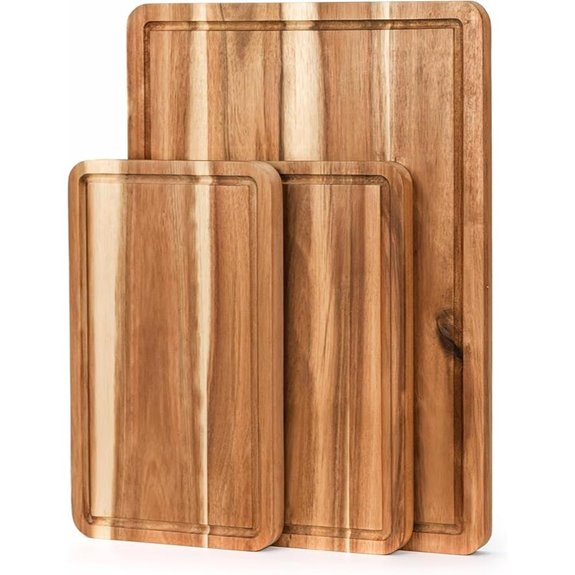 VieWood Acacia Wood Cutting Board Set of 3