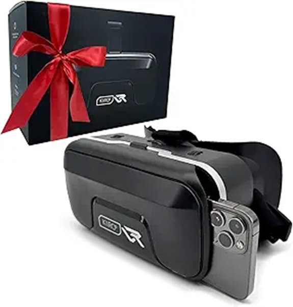 Kiiroo VR Headset for Phones Adjustable & Glasses-Friendly