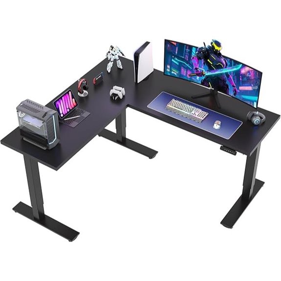 SANODESK L-Shaped Adjustable Height Standing Desk