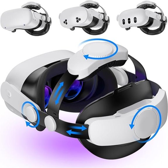 Kawaye Adjustable VR Head Strap for Meta Quest 2/3