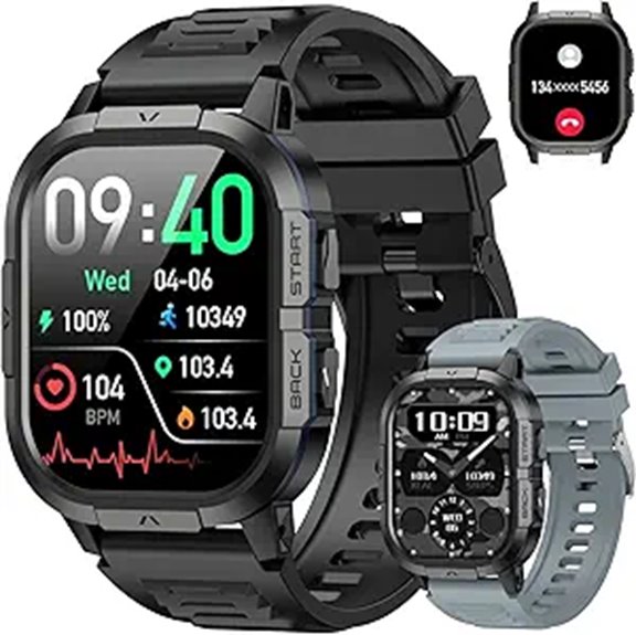 Men's Waterproof Smart Watch with Fitness & Sleep Tracking