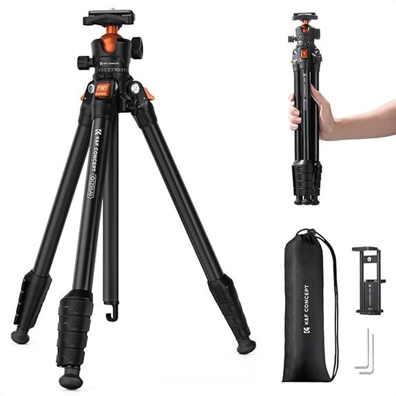 aluminum camera phone tripod