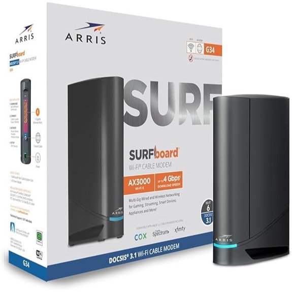 ARRIS G34 Cable Modem Router Combo with WiFi 6