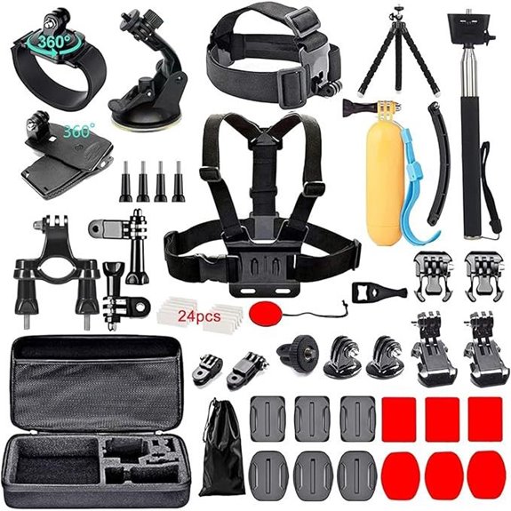 60-in-1 Camera Accessories Kit for Action Cameras