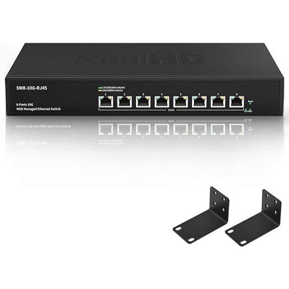 8-Port 10Gb Managed Network Ethernet Switch