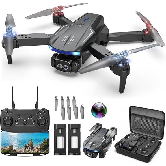 Foldable 1080P Camera Drone with 2 Batteries