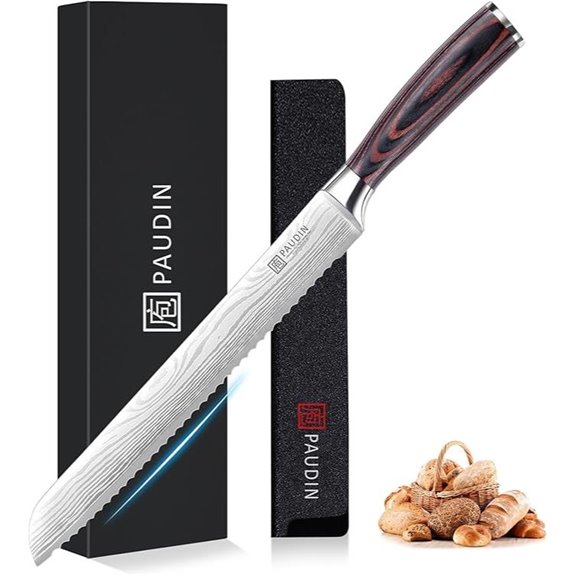 PAUDIN 10-Inch Serrated German Bread Knife