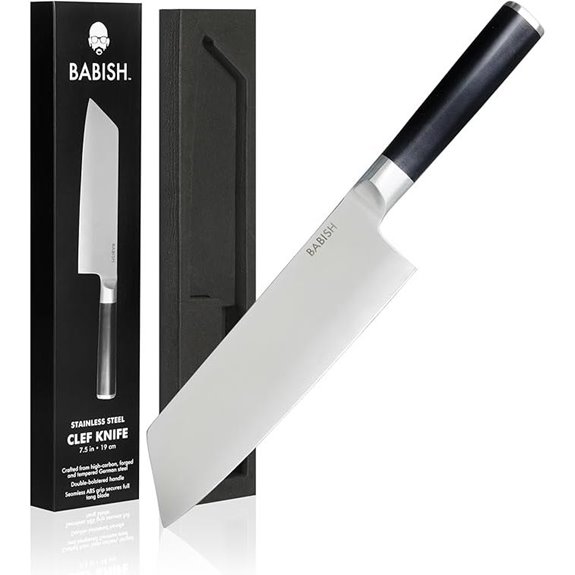Babish German Steel 7.5 Clef Kitchen Knife