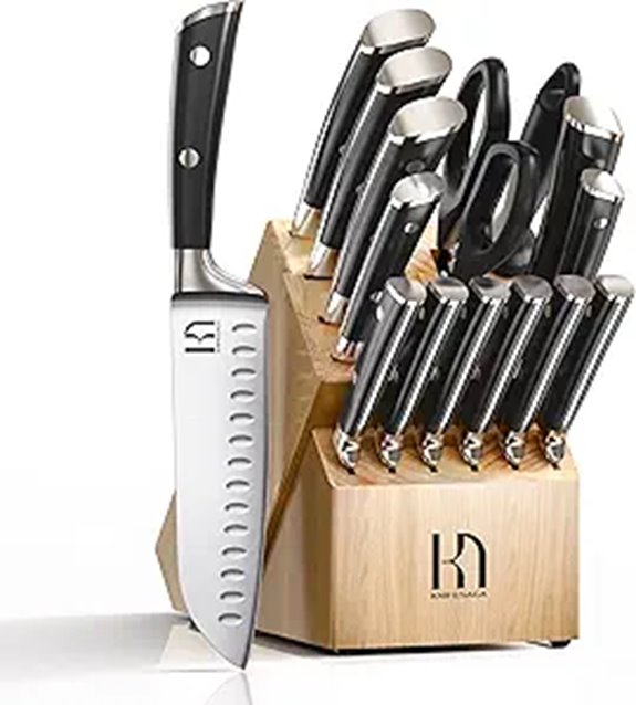Japanese 15-Piece High Carbon Stainless Knife Set
