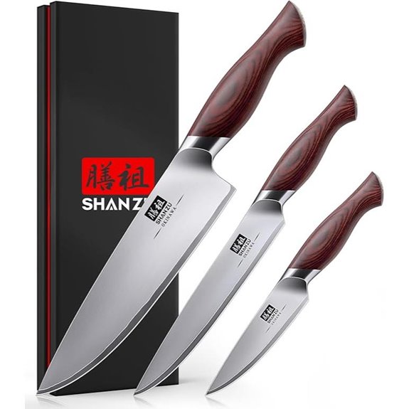 SHAN ZU Japanese Chef Knife Set (3-Piece)