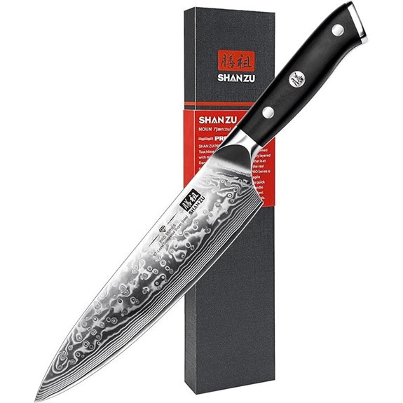 Shan Zu 8-Inch Japanese Damascus Chef Knife