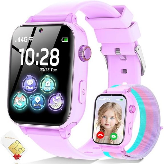 Kids 4G GPS Smartwatch with Calling & Voice Chat
