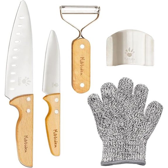 Kibbidea Kids Stainless Steel Cooking Knife Set
