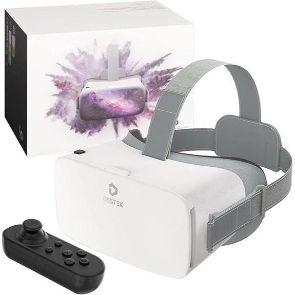 DESTEK V5 Kids VR Headset with Controller HD Lenses