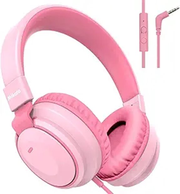 Kids Volume-Limited Wired Headphone with Mic and 3.5mm Cord