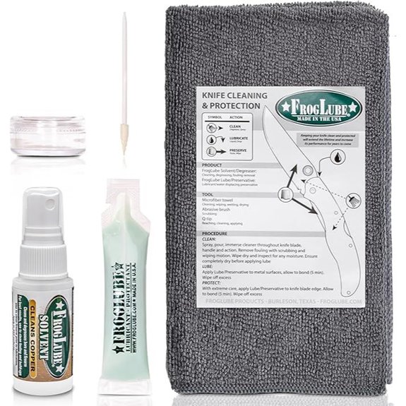 FrogLube Knife Cleaning Kit with Bio Blade Oil