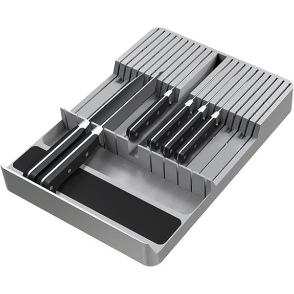 NIUXX Large Capacity In-Drawer Knife Organizer Set