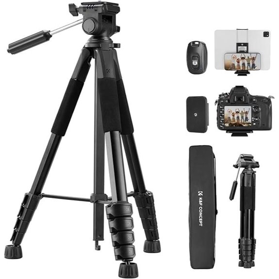 lightweight camera phone tripod