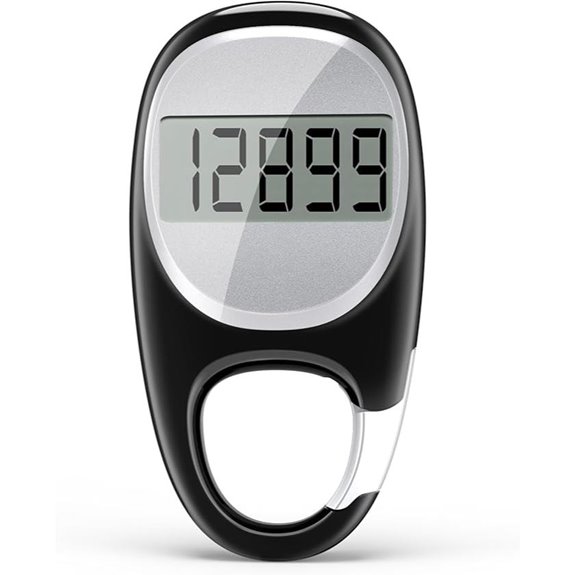 Simple 3D Pedometer with Carabiner for Men Seniors