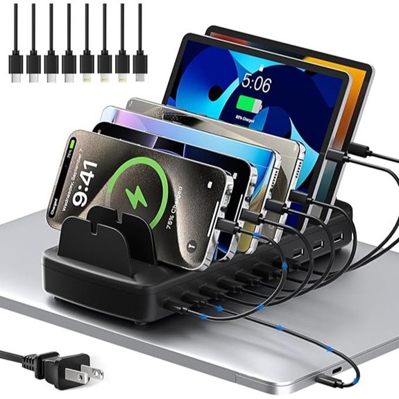 510W Multi-Device USB-C Charging Station with Cables