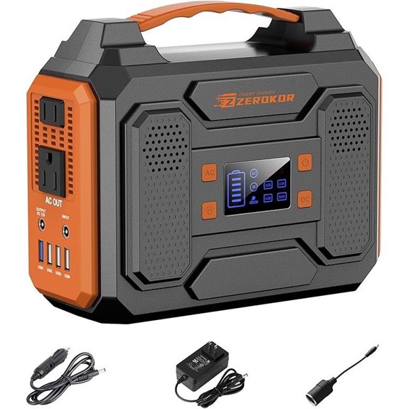 Portable 300W Solar Generator with USB DC & AC