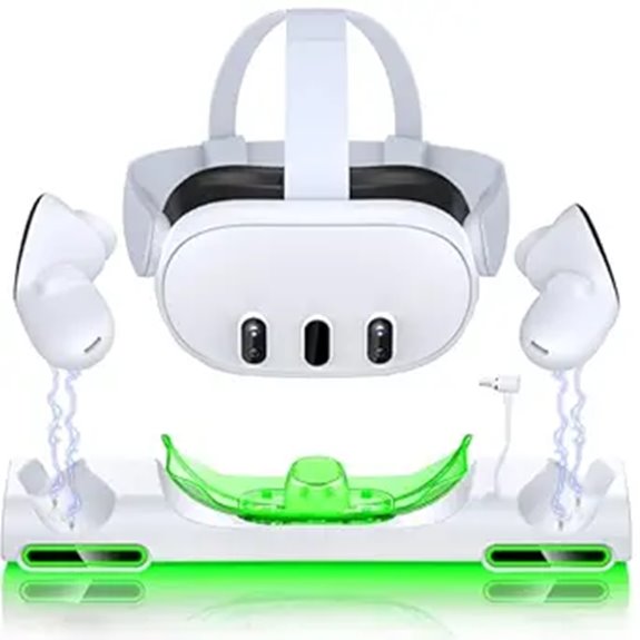 Meta Quest 3 Charging Dock with Batteries and USB-C