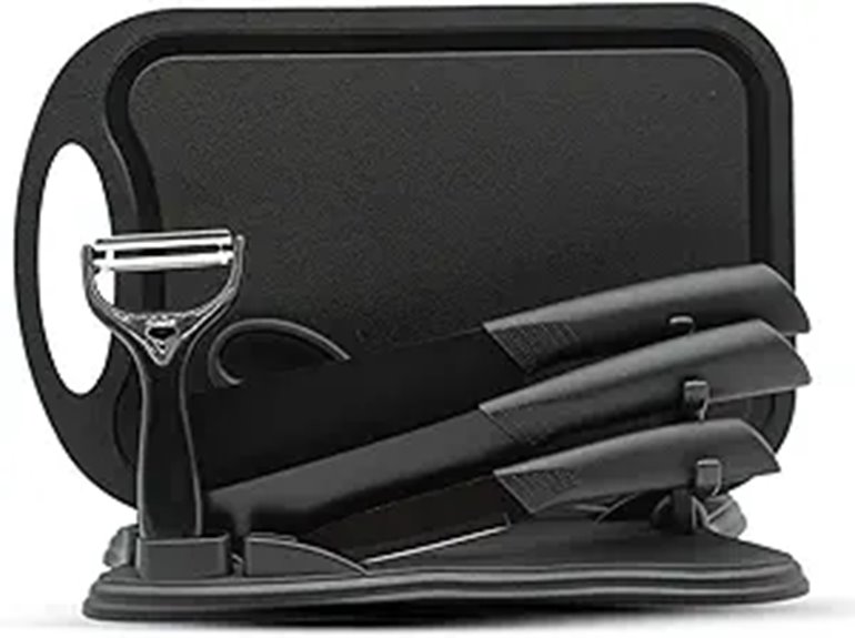 Magicorange 7-Piece Kitchen Knife Set with Block