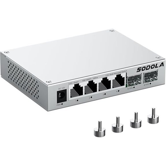 SODOLA 6-Port 2.5Gb Managed Switch with SFP