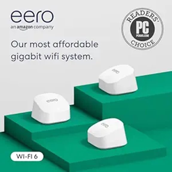 Amazon eero 6+ Mesh WiFi System (3-Pack)