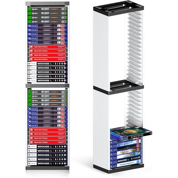 Nargos Video Game Storage Stand for PS5/Xbox Series