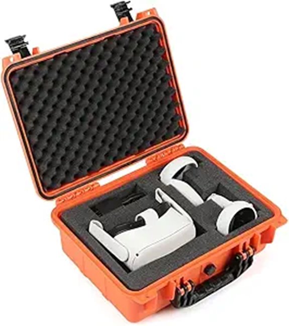 G-PLUS VR Headset Carrying Case with Foam Dividers